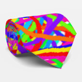 Bunt gestreifte Krawatte (Gerollt)