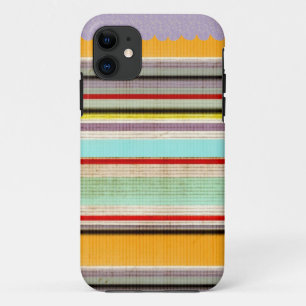 Bunt Gestreifte Kunst Linien GEWELLTES PURPUR Case-Mate iPhone Hülle