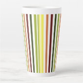 Bunt gestreifter Becher Milchtasse (Vorderseite)