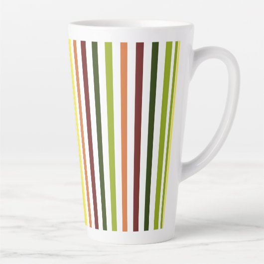 Bunt gestreifter Becher Milchtasse (Rechts)