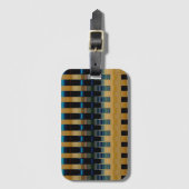 bunt gestreiftes Gewebe Gepäckanhänger (Vorderseite Vertikal)