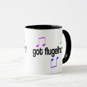 Bunt got Flugelhorn Tasse (VorderseiteRechts)