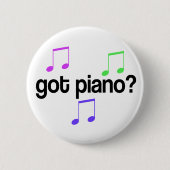 Bunt got Klavier-Musik-Knopf Button (Vorderseite)