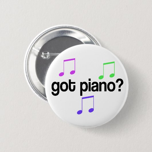 Bunt got Klavier-Musik-Knopf Button (Vorne & Hinten)