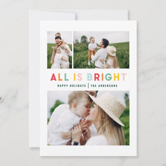 bunt hell 3 Collage Moderne Weihnachten (Vorderseite)