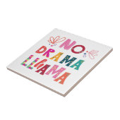 Bunt kein Drama-Lama Fliese (Seite)