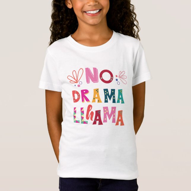Bunt kein Drama-Lama T-Shirt (Vorderseite)