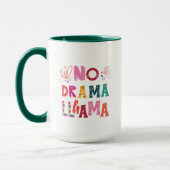 Bunt kein Drama-Lama Tasse (Links)