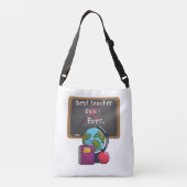 bunt lustig Der beste Lehrer bucht je Tasche (Rückseite)