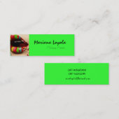 bunt makeup mini visitenkarte (Vorne/Hinten)