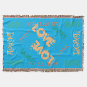 Bunt meine Vater-Wurfs-Decke Decke