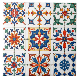 Bunt,Mittelmeer-,Mosaik, Fliese