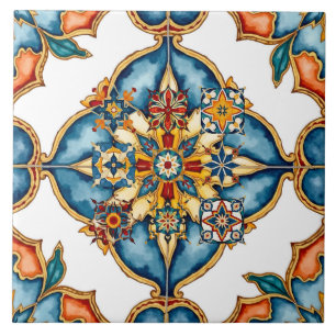 Bunt, Mittelmeer-, Mosaik, marokkanisch, Fliese
