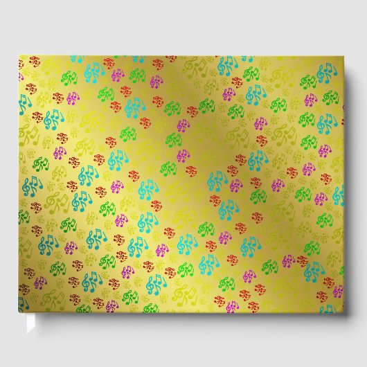 bunt, musikalisch, melodisch, musik, klang, gästebuch (Vorderseite)