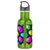 Bunt/Neon-Osterei/Frühling Edelstahlflasche (Rückseite)