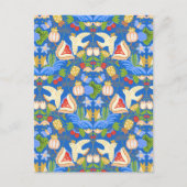 bunt niedlich fruchtig blumenreich postkarte (Vorderseite)