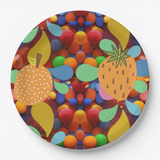 bunt pappteller (Vorderseite)