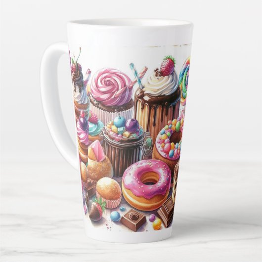 bunt-Party Food Art Designer Milchtasse (Linke Ecke)