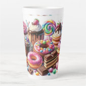 bunt-Party Food Art Designer Milchtasse (Vorderseite)