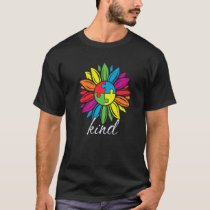 bunt Puzzleteile Autismus Bewusstsein Frieden Auti T-Shirt