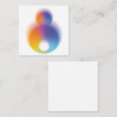 bunt quadratische visitenkarte (Vorne/Hinten)