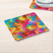 bunt rechteckiger pappuntersetzer (angewinkelt)