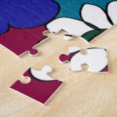 Bunt, Spaß, flippiges Gekritzel-Kunst-Puzzlespiel Puzzle (Seite)