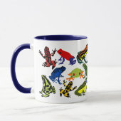 Bunt, Spaß-Gift-Pfeilfrösche, Baumfrosch Tasse (Links)