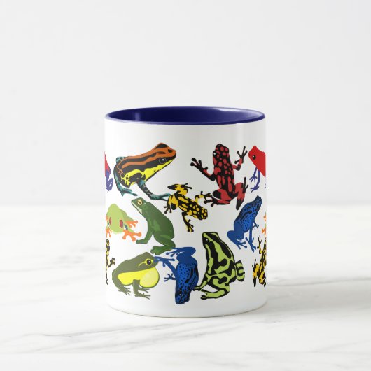Bunt, Spaß-Gift-Pfeilfrösche, Baumfrosch Tasse (Zentrum)