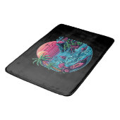 Bunt. Tropischer/hawaiianischer Nebel Badematte (Schrägansicht)