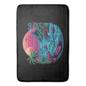 Bunt. Tropischer/hawaiianischer Nebel Badematte (Vorderseite Vertikal)