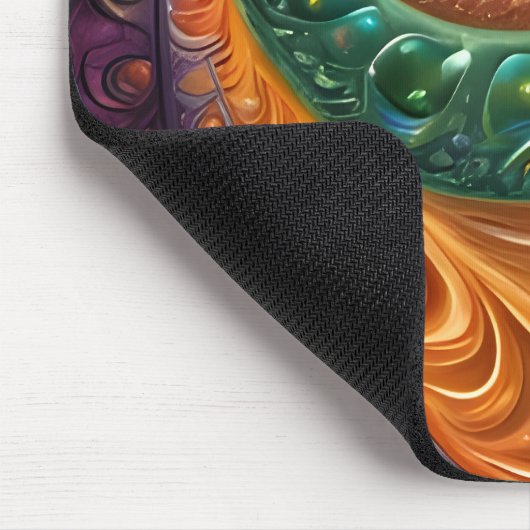 bunt und modern, design in Spiralenform Mousepad (Ecke)