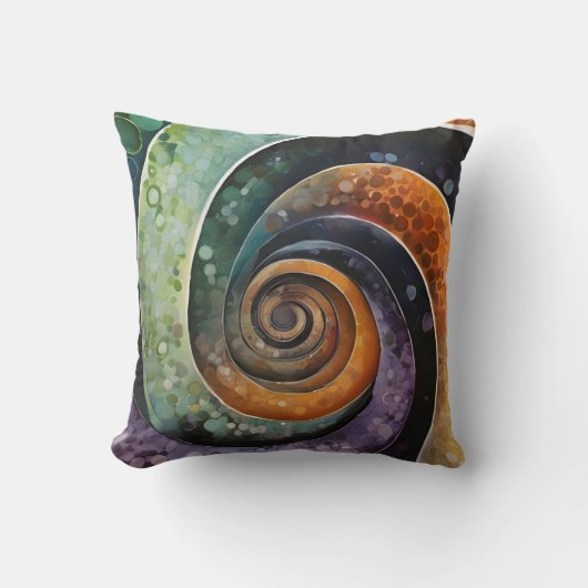 bunt und modern, design mit Spirale Kissen (Vorderseite)