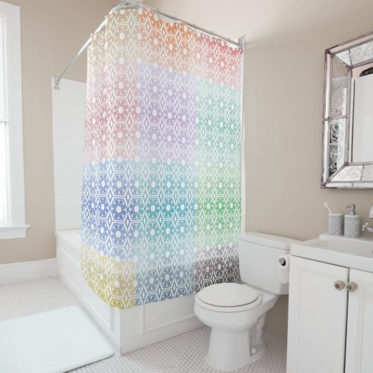 Bunt Vorhang für die Dusche (Beispiel)