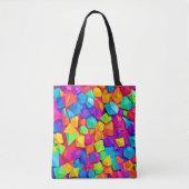 Bunt zusammengewürfelte Formen Tasche (Vorderseite)