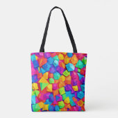 Bunt zusammengewürfelte Formen Tasche (Rückseite)