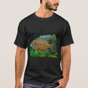 Buntbarsch mit schwarzer Kante T-Shirt