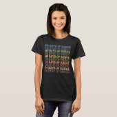 Bunte 100 Tage Schule Lehrer T-Shirt (Vorne ganz)