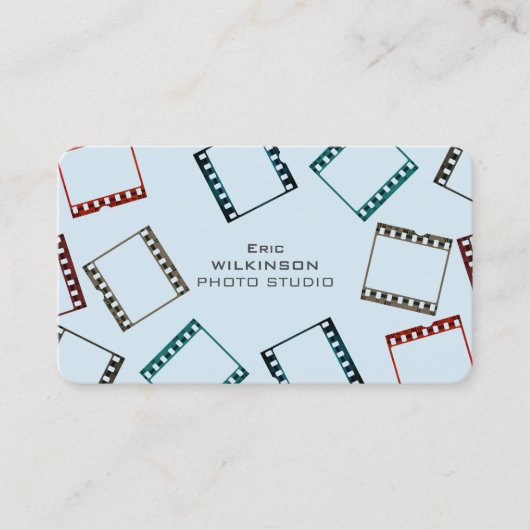 Bunte Abdeckung des Fotofilmband-Musters Visitenkarte (Vorderseite)