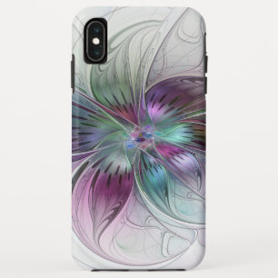 Bunte abstrakte Blumen moderne florale Fractal-Kun Case-Mate iPhone Hülle