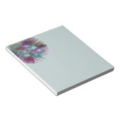 Bunte abstrakte Blumen moderne florale Fractal-Kun Notizblock (angewinkelt)