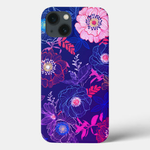 Bunte abstrakte Blumengestaltung Case-Mate iPhone Hülle