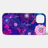 Bunte abstrakte Blumengestaltung Case-Mate iPhone Hülle (Rückseite (Horizontal))