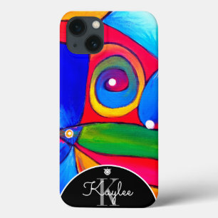 Bunte abstrakte Boho Monogram BHKatalin Kunst des Case-Mate iPhone Hülle