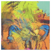 Bunte abstrakte Farben-Spritzer-Kunst Stoff (Nahaufnahme)