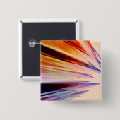 Bunte abstrakte Gegenstände gegen Weiß Button (Vorne & Hinten)