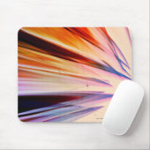 Bunte abstrakte Gegenstände gegen Weiß Mousepad (Mit Mouse)