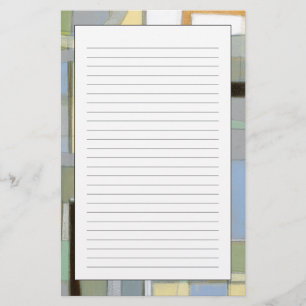 Bunte abstrakte geometrische Formen Briefpapier