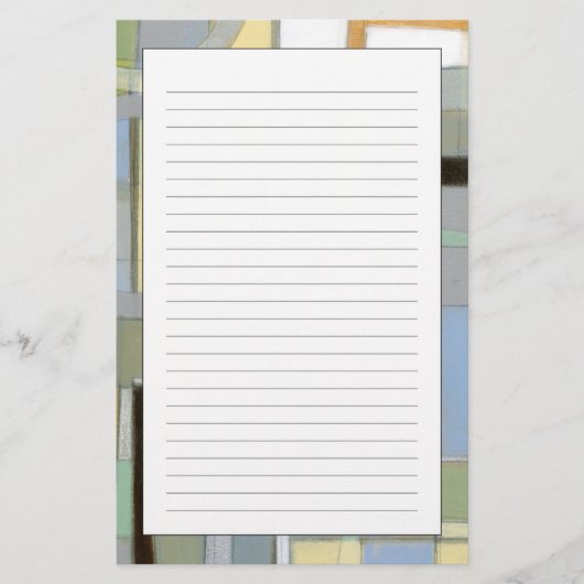 Bunte abstrakte geometrische Formen Briefpapier (Vorderseite)