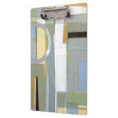 Bunte abstrakte geometrische Formen Klemmbrett (Links)
